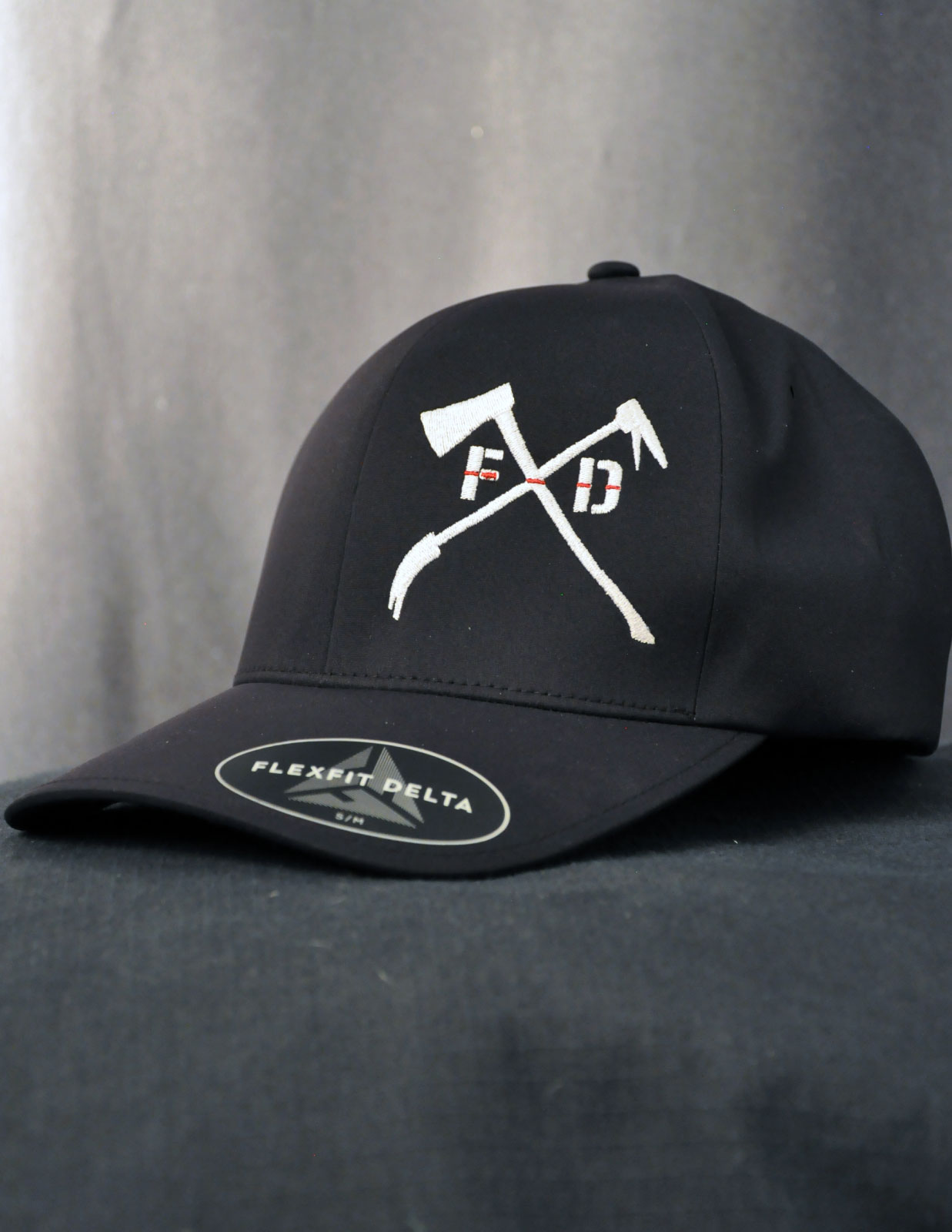 The Irons Thin Red Line BHFIT Performance Cap (White logo) Black