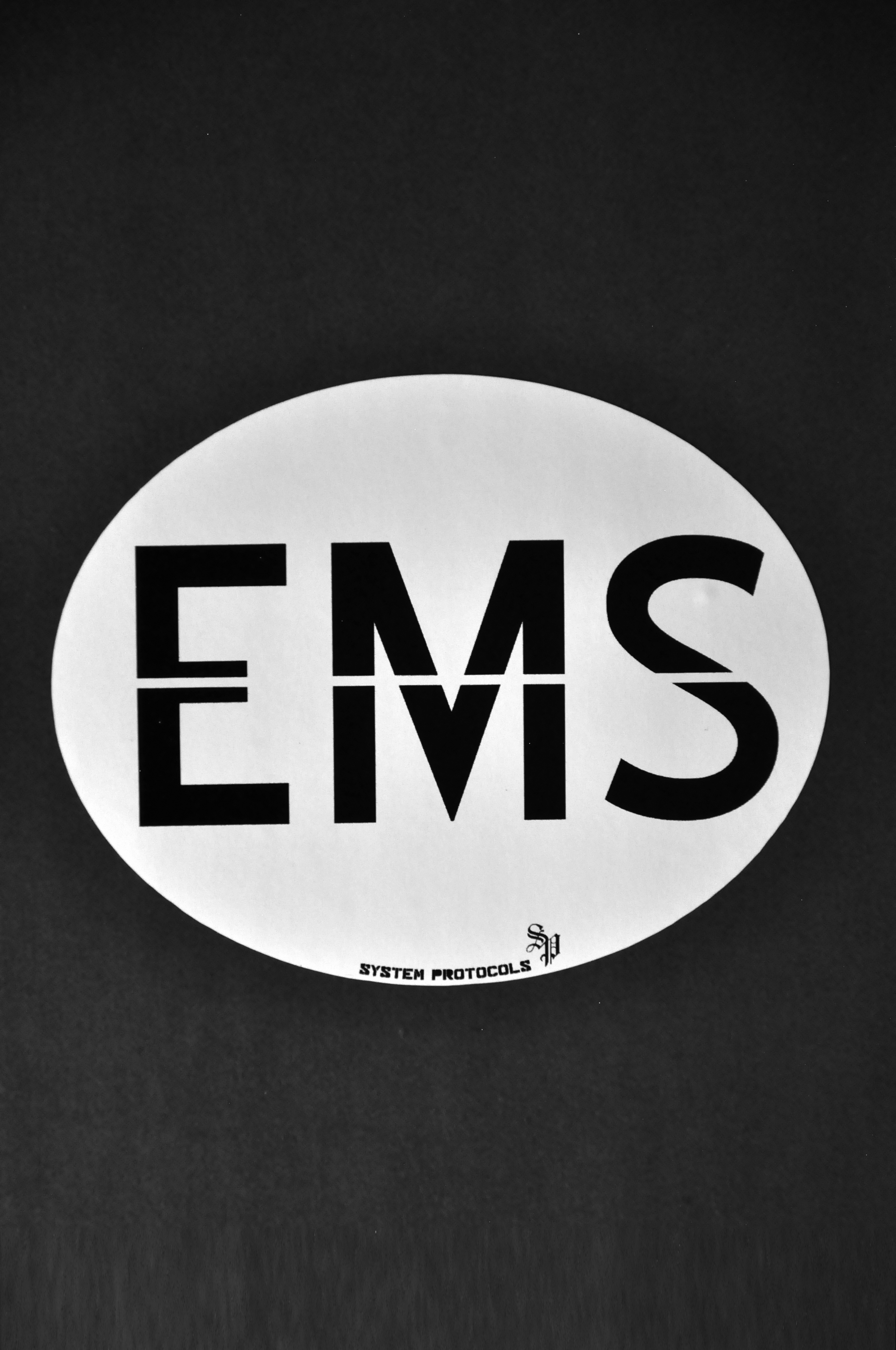 Simple EMS Decal Black Helmet Firefighter Shirts, Hats, Decals and