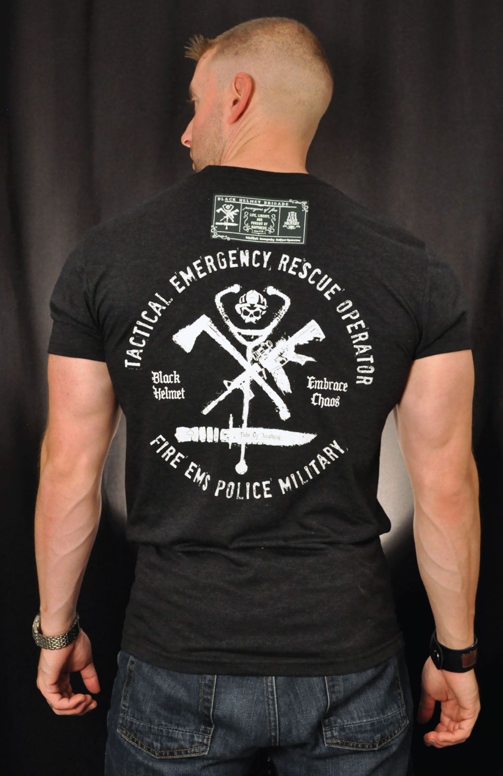 Tactical Emergency Rescue Operator (TERO) Shirt Black Helmet