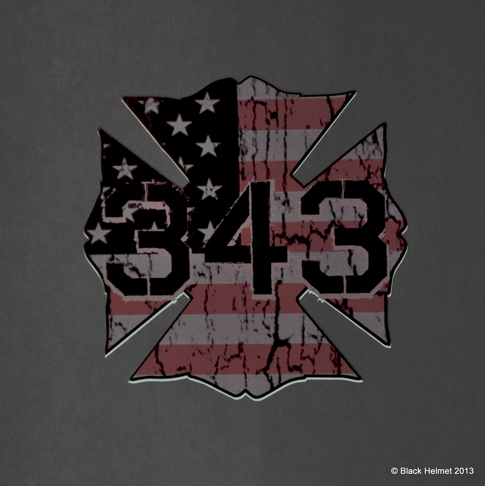 343 Forever Remembered Decal - Black Helmet Firefighter Shirts, Hats ...