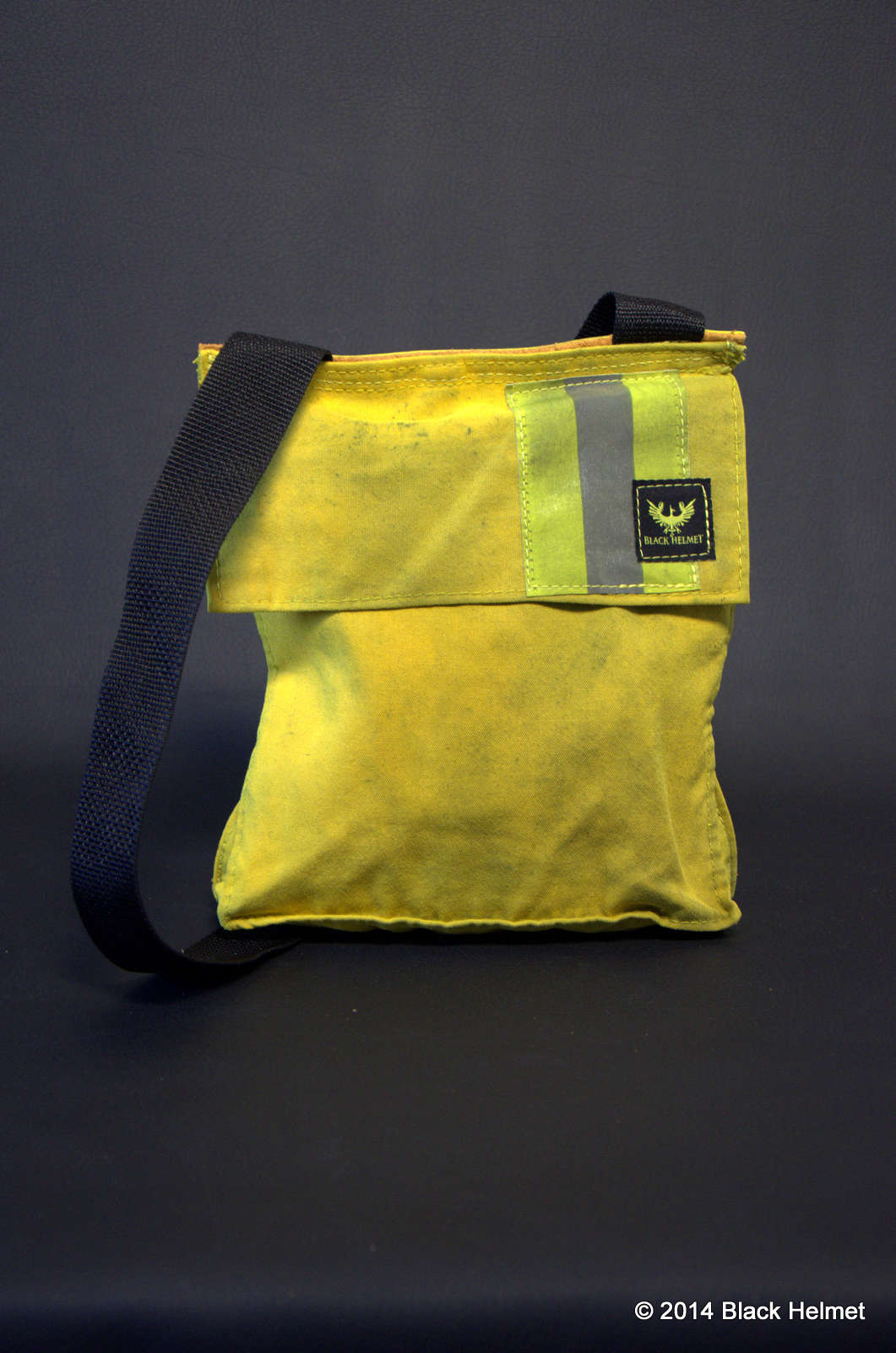 Bunker Gear Pocket Bag (Yellow) Black Helmet Firefighter Shirts, Hats