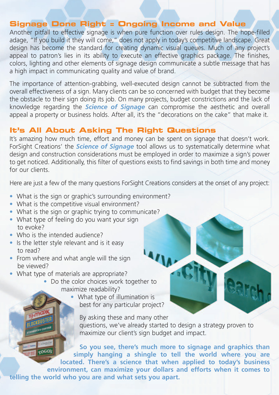 Science of Signage page 3