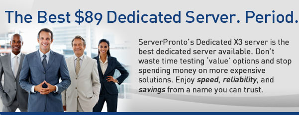 Dedicated X3 Server Dedicated X3 Server