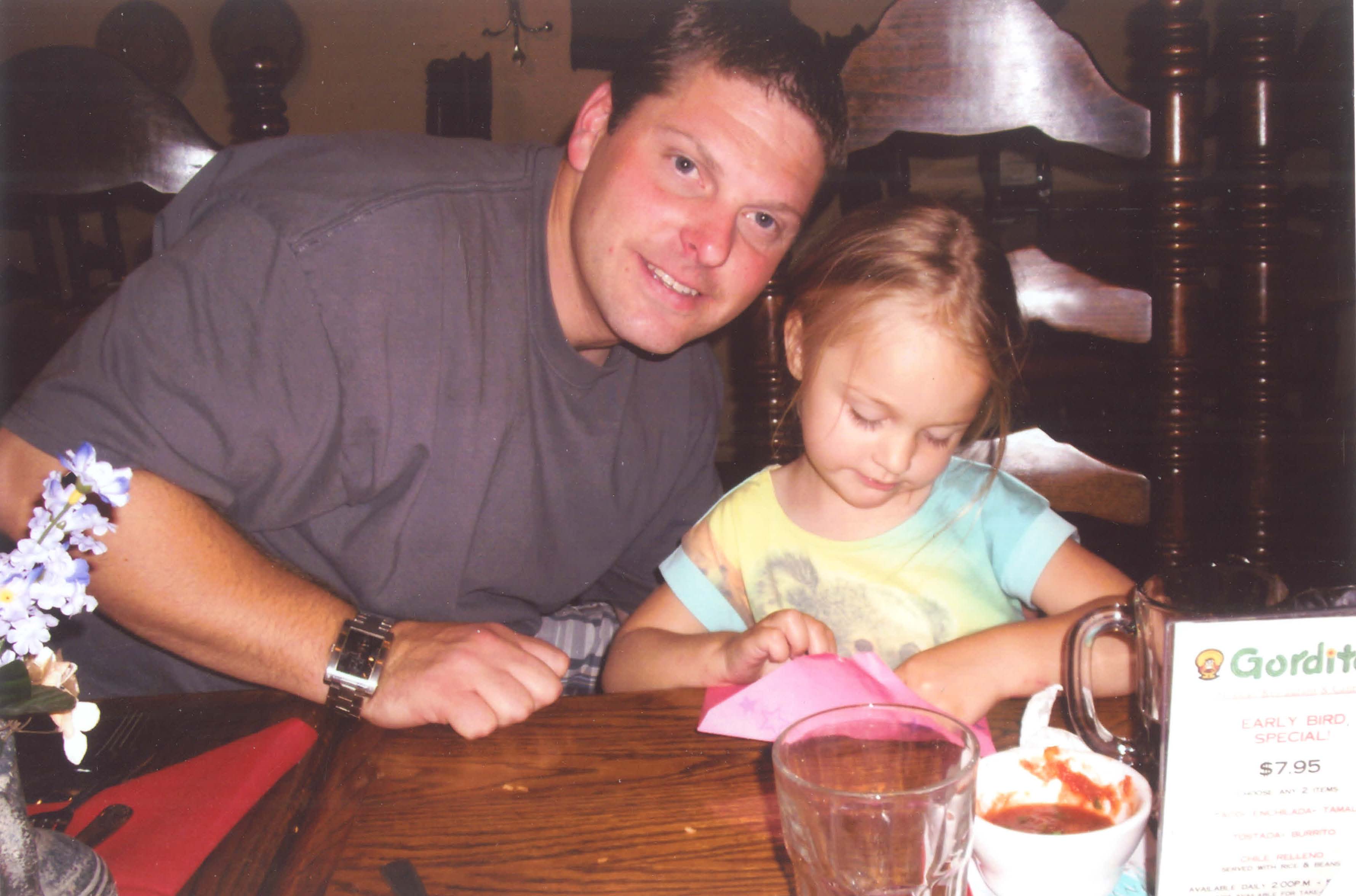 Kayleigh Slusher and her father