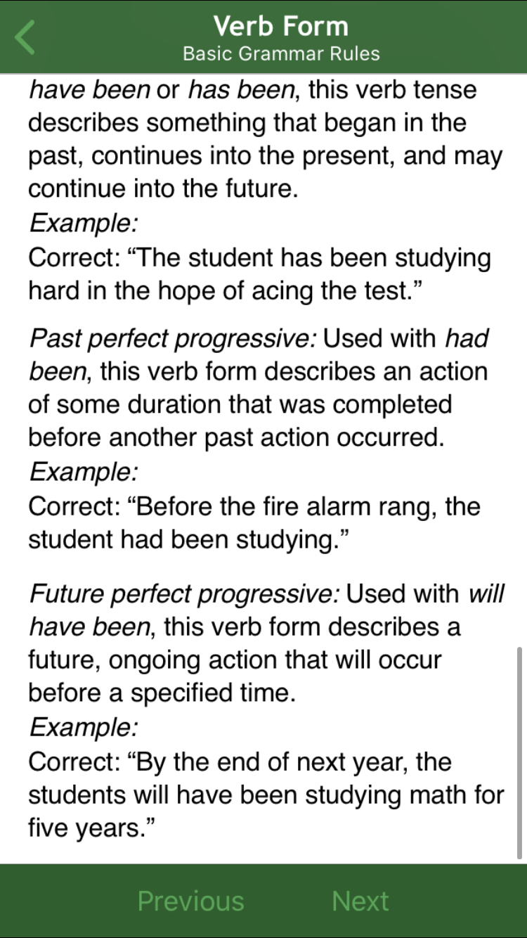Basic GMAT Grammar Rules: Verb Form (Source: Official GMAT Prep App ...