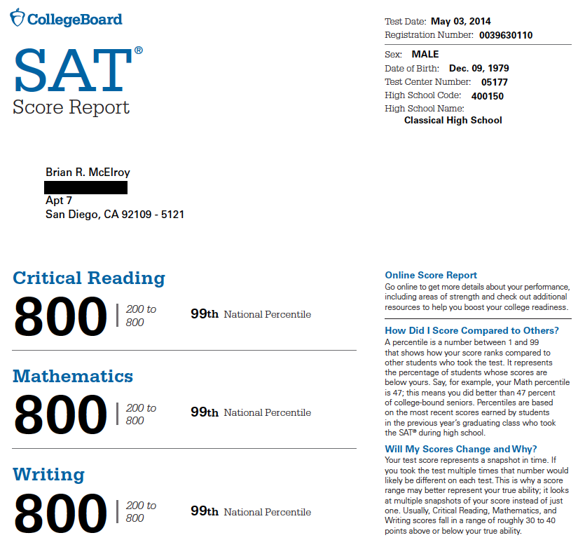 I Scored a Perfect 2400 on the May 2014 SAT.