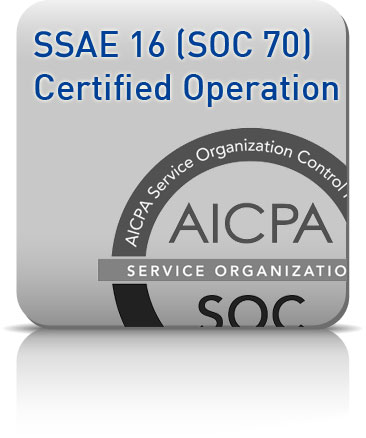SSAE 16 Certified